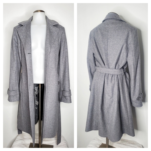 Cinzia Rocca Due | Virgin Wool Belted Coat with Notch Collar - Picture 2 of 12